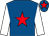 Royal blue, red star, white sleeves, royal blue cap, red star (Whyte Binnie Macdonald Coltherd)