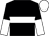Black, white hoop, halved sleeves, white cap (The People's Horse)