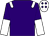 Purple, white epaulets, halved sleeves, white cap, purple diamonds (The Winbledon Partnership)