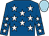 Royal blue, white stars, light blue cap (H H Sheikh Mohammed Bin Khalifa Al Tha)