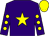 Purple, yellow star, purple sleeves, yellow spots, yellow cap (Highland Thoroughbred Ltd)