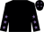 Black, mauve stars on sleeves and cap (The Horse Players Two)