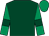 Dark green, emerald green sleeves, dark green armlets, emerald green cap (Mr P G Stephen)