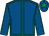 Royal blue, emerald green seams, royal blue cap, emerald green star (Mr J Kelly)