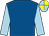 Royal blue, light blue sleeves, light blue and yellow quartered cap (Cecil And Miss Alison Wiggins)