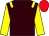 Brown, yellow epaulets and sleeves, red cap (Mrs Wendy Brotherton)