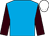 Turquoise Blue, Brown sleeves, white cap (Mr I A Balding)