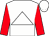 White triangle, red sleeves, white cap (J T R Dreaper)