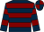 Dark blue, maroon hoops, quartered cap (Mr A J Papworth)