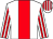 White, red panel, striped sleeves & cap (Gerard J O'Keeffe)