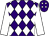 Purple and white diamonds, white sleeves (Business Money Promotions Limited)