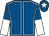 Royal blue, white seams, halved sleeves and star on cap (Mr G M Barber)