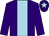 Purple, light blue panel, light blue star on cap (Deep Sea Partnership)