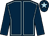 dark blue, light blue seams, dark blue sleeves, dark blue cap, light blue star (Mr Stuart Crawford)