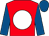 Red, white disc, royal blue sleeves and cap (David & Gwyn Joseph)