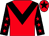 Red, black chevron, black sleeves, red stars, red cap, black star (Running Dragon Racing 2)