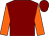 Maroon, orange sleeves (Mr D Holmes)