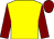 Yellow, maroon sleeves and cap (Mr Grant Harper)