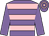 Mauve, pink hoops, mauve sleeves (Mrs Alison Royston & Mrs C Barclay)