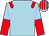 Light blue, red epaulets, halved sleeves, light blue and red striped cap (Salman Rashed & Mohamed Khalifa)