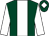 Dark green, white stripe, sleeves and diamond on cap (Mr D Spratt)