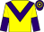 Yellow, purple chevron, halved sleeves, purple and yellow hooped cap (Mr Donald Wheatley)