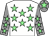 White, light green stars, grey sleeves, light green stars, grey cap, light green star (Firs And Foremost)