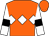 Orange, white triple diamond, white sleeves, black armlets (Mr G Wilding)