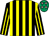 Black & yellow stripes, emerald green cap, pink stars (Ms Noreen O'Higgins & Kieran Purcell & Patrick Clune)