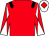 Red, black epaulets, red and white diabolo on sleeves, white cap, red diamond (Mr Gary Bryan)