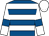 Royal blue, white hoops, white sleeves, royal blue armlets, white cap (The Front Runners Partnership)