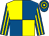 Royal blue & yellow quartered, striped sleeves, hooped cap (Richard M Walshe)