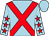 Light blue, red cross belts, light blue sleeves, red stars (The Horwoods Partnership)