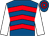 Royal blue, red chevrons, white sleeves, royal blue and red hooped cap (Mrs Jane Lane)
