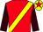 Red, yellow sash, brown sleeves, yellow cap, red star (Mr D Allen)