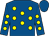 Royal blue, yellow spots, royal blue cap (Mr Mark Burton)