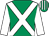 Emerald green, white cross belts and sleeves, striped cap (Exors Of The Late Mr Donald Smith)