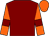 Maroon, orange sleeves, maroon armlets, orange cap (Crowe Partnership)