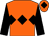 Orange, black triple diamond & sleeves, black diamond on cap (John And Heather Snook)