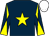 Dark blue, yellow star, diabolo on sleeves, white cap (Mr Nigel H Morris)