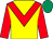 Yellow, red chevron and sleeves, emerald green cap (Brighthelm Racing)