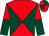 Red and dark green diabolo, halved sleeves, red and dark green quartered cap (Mr C H McGhie)