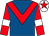 Royal blue, red chevron, red sleeves, white armlets, white cap, red star (The Fatalists)