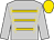 Silver, gold braid, GOLD cap (Al Shaqab Racing)