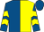Royal blue and yellow (halved), chevrons on sleeves, royal blue cap (McPabb Racing)
