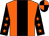 Orange, black stripe, black sleeves, orange stars, quartered cap (Richard G Wilson)