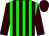 Brown and green stripes, brown sleeves and cap (Cyril Humphris)