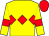 Yellow, red triple diamond, armlets and cap (Tangerine Trees Partnership)