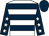 White, dark blue hoops, dark blue sleeves, white stars, dark blue cap (Matros Racing & Mr William Muir)