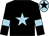 Black, light blue star and armlets, light blue cap, black star (Shaw Greaves Gamble)